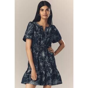 New Anthropologie The Somerset Denim Mini Dress $168 X-SMALL Blue